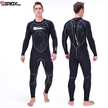 SLINX-traje de baño de neopreno para hombre, ropa de surf, esnórquel, pesca submarina, cuerpo completo, forro de felpa, 3mm 2024 - compra barato