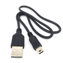 Cabo de carregamento usb 2.0 a para mini 5 pinos, 50cm para sony ps3, cabo de carregamento 2024 - compre barato