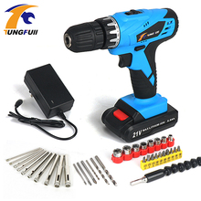 Tungfull Electric Screwdriver Electric Drill lithium Cordless Drill Cordless Screwdriver Mini Drill Rotary Tool Power Tools 21V 2024 - buy cheap