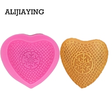 M0253 1Pcs Love shape Silicone mold heart snowflake Fondant Mould Chocolate Molds DIY cake  Decorating Tools 2024 - buy cheap