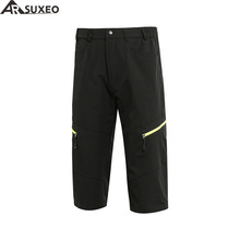 ARSUXEO Men Sports 3/4 Cycling Pants Downhill Mountain MTB Bike Pants Breathable Water Resistant Jogging Shorts Deportiva 2024 - buy cheap