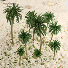 dophee 15pcs Model coconut Trees Multi Gauge Plastic Model Coconut Palm Trees Scale Scenery Green 2024 - buy cheap