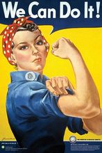 Home Decor Rosie The Riveter-Silk Art Poster Wall Sicker Decoration Gift 2024 - buy cheap