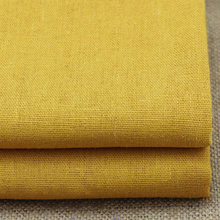 100*140cm Plain Gold Sewing Material Cotton Linen China Fabric 2024 - buy cheap