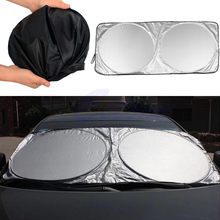 Jumbo Folding Front Rear Car Window Sun Shade Auto Visor Windshield Cover Block Q9QD 2024 - buy cheap