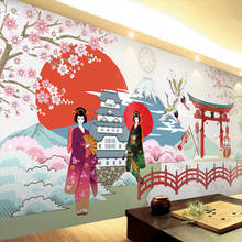 3d Wallpapers Japanese Mural Ukiyo-shi Pilgrims Retro Nostalgic Restaurant Seamless Mural Cooking Sushi Footwear Club Wallpapers 2024 - buy cheap