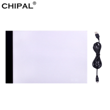 CHIPAL LED Graphic Tablets Writing Painting Light Box Tracing Board Copy Pads Digital Drawing Tablet Artcraft A4 Copy Table 2024 - buy cheap