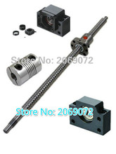 1pcs antibacklash ball screw 1605 -L500mm-C7+BK/BF12 + 2pcs 6.35*10mm couplers 2024 - buy cheap