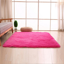 Tapete de pelo com design estilo europeu, carpete com cor vermelha, rosa e branca, para sala de estar, quarto ou para casa 2024 - compre barato