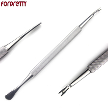 Nail Cuticle Trimmer Pusher forpretty Herramientas Para Cuero Stainless Steel Fourchette Cuticules Metal Coupe Ongles Remover 2024 - buy cheap