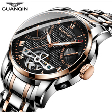 Clock men GUANQIN Watch Mechanical waterproof Automatic Tourbillon style business watch clock man swimming Relogio Masculino 2024 - buy cheap