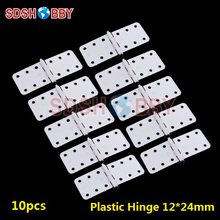 10pcs Plastic Pinned Hinges W12xL24mm for Nitro / Gasoline Airplanes 2024 - buy cheap