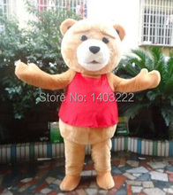 Disfraz de oso de peluche de TED para mujer, disfraz de Mascota de dibujos animados, vestido de lujo para Halloween 2024 - compra barato