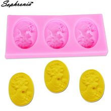 Sophronia  DIY Noble Lady Silicone Mold DIY Mould Resin Craft Tool for Jewelry Pendant Earrings Necklace Jewellery Making m148 2024 - buy cheap