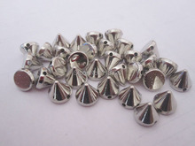 100 PCS 8mm Silver acrylic  Stud Rivet Spikes Craft Case Shoes Bag Leather craft Accessories DIY Accessories 2024 - buy cheap