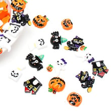 CheerBows 10pcs Halloween Resin Patches Pumpkin Accessories DIY Handmade Materials Wedding Party Decoration DIY Crafts Supply 2024 - buy cheap