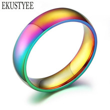 36 pcs/lot Fashion Women's Ring Magic Color Wedding Engagement Rings Queen Classic Men Rainbow Colorful Ring Titanium Steel 2024 - buy cheap