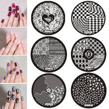 Hot Sale Premium Nail Art Image Stamp Stamping Plates Manicure Templates DIY Plate hehe Series 2024 - buy cheap