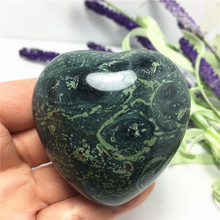 Beautiful Natural Peacock Eye Gemstone Heart Polished Malachite Crystal Great for Meditation Chakra Reiki Stone As Gift 2024 - buy cheap