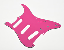 KAISH USA Vintage 8 Hole ST   Guitar Pickguard Scrach Plate Pink Red 2024 - buy cheap