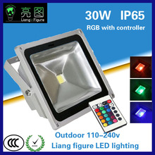 30W DC90-260V IP65 colorful led floodlight led projector lamp led spotlight for square hotel 2024 - buy cheap