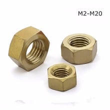 100PCS M2 M2.5 M3 M4 M5 M6 Hex Copper Nut Hexagon Brass Nuts Hexagonal Nut Screw Nut 2024 - buy cheap