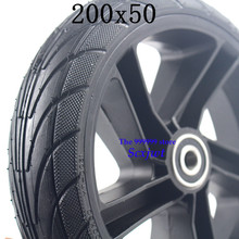 Good quality 200x50 solid wheel for Electric Scooter Tyre With Wheel Hub 8" Scooter Tyre Aluminium Alloy Wheel Electric Vehicle 2024 - buy cheap