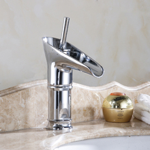 Basin Faucets Modern Antique Brass Faucets Mixer Taps Waterfall Spout Water Tap Bathroom Sink Faucet Gold Bath Crane 6088 2024 - buy cheap