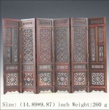 Exquisite Manual Chinese Classical hongshan chicken wings wood decorative Mini screen 2024 - buy cheap