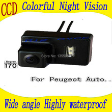 CCD  Car Rear View Reverse Camera rear parking camera for PEUGEOT 206 / 207 / 407 / 307 (3 Carriage) night vision free shipping 2024 - buy cheap