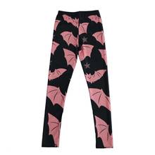 Elastic Casual Pants 3D Digital Printing Pink bats Pattern Women Leggings 7 sizes Fitness Clothing Free Shipping 2024 - buy cheap