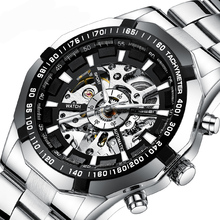 Relógio fngeen masculino de aço inoxidável, relógio mecânico automático de marca luxuosa que coleta na moda, para homens de negócios 2024 - compre barato