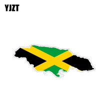 YJZT 14,7 см * 5,1 см Индивидуальная наклейка с флагом Ямайки на автомобильные окна автомобильные наклейки 6-1200 2024 - купить недорого