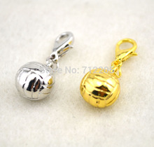 20pcs a lot good color or rhodium color  Volleyball charm sport  DIY jewelry 2024 - buy cheap