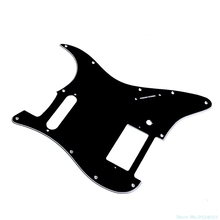 3 ply preto guitarra pickguard para fender stratocaster hs único at humbucker 2024 - compre barato