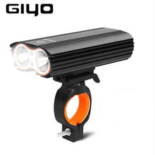 GYIO-luz delantera para bicicleta, linterna con 2 baterías T6 LED, 2400Lm 2024 - compra barato