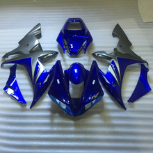 Kit de carenagem de motocicleta para yzfr1 02 03 yzf r1 2002 2003 yzfr1 yzf1000 em abs azul e cinza conjunto de carenagens + 7 presentes ym58 2024 - compre barato