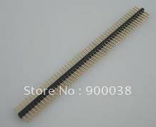 Free shipping by UPS Pin header 1.27mm pitch  straight single row 1x40p Rohs Gold plated 2022 - buy cheap