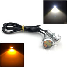 2pcs 23MM 5730 6 LED Eagle Eye Daytime Running Dual Color Amber/White DRL Light Turn Signal Lamp 12V 2024 - buy cheap