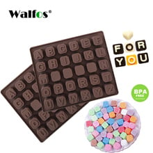 WALFOS 26 English Letters 4 Whiteboard Chocolate Silicone Mold Candy Ice Cube Mold Pastry Soap Mold Fondant Cake DIY Baking Tool 2024 - buy cheap