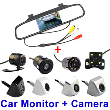 Car Monitor  4.3" Display+Car Rear View Camera Auto Parking System 4.3 Inch HD Car Mirror Screen Waterproof Rear View 2024 - buy cheap