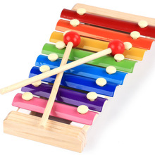 Musical Instrument 8 Note Octave Piano Wooden Knock On Piano Baby Kids Toddler Learning Education Musical Toy 2024 - buy cheap