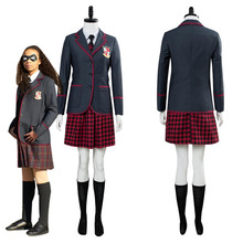 2019 TV The Umbrella Academy Cosplay Costume School Uniform Dress Adult Women Girls Halloween Carnival Cosplay Costumes 2024 - buy cheap