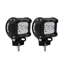 ECAHAYAKU-barra led de 4 pulgadas, lámpara de trabajo de 18w, foco de luz de inundación de 12v y 24v para camiones todoterreno, remolques, 4x4, carretilla elevadora, agitador de grúa, 2 uds. 2024 - compra barato