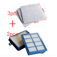2PCS Hepa Filter H12 H13+3 PCS Motor cotton filter for Philips Electrolux Vacuum Cleaner replacement parts 2024 - buy cheap