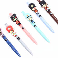 6 Pcs Lovely Press Ball Point Pen Cartoon Creative United Kingdom Soldier Ball Point Pen Office School Supplies 2024 - buy cheap