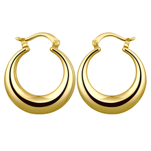 drop shipping 3 colors hoop earrings for women,gold /rose gold /Silver color Crescent shape small hoop earrings boucle d'oreille 2024 - buy cheap