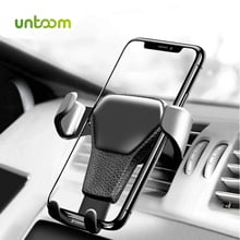 Untoom Gravity Car Phone Holder in Car Air Vent Mount Car Holder Stand for iPhone 7 8 X XS Max Phone Bracket for Samsung Xiaomi 2024 - buy cheap