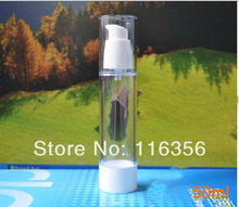 50ml  airless vacuum pump lotion bottle with white pump/bottom / transparent lid 2024 - buy cheap