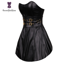 Черное готическое женское длинное платье в стиле панк, модель 9003 # 2024 - купить недорого
